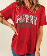 Load image into Gallery viewer, Merry Christmas Short Sleeve Graphic Tee