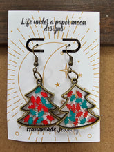 Load image into Gallery viewer, Lenzy&#39;s Christmas Tree Earrings
