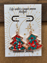 Load image into Gallery viewer, Lenzy&#39;s Christmas Tree Earrings
