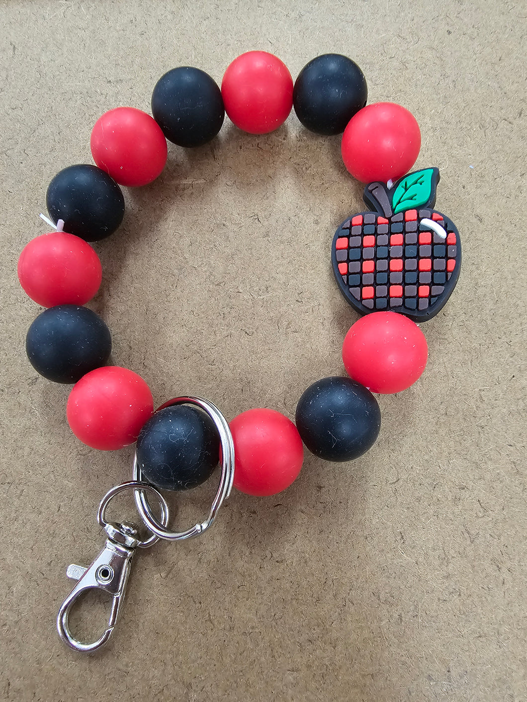 Lenzy's Apple Wristlet Keychain