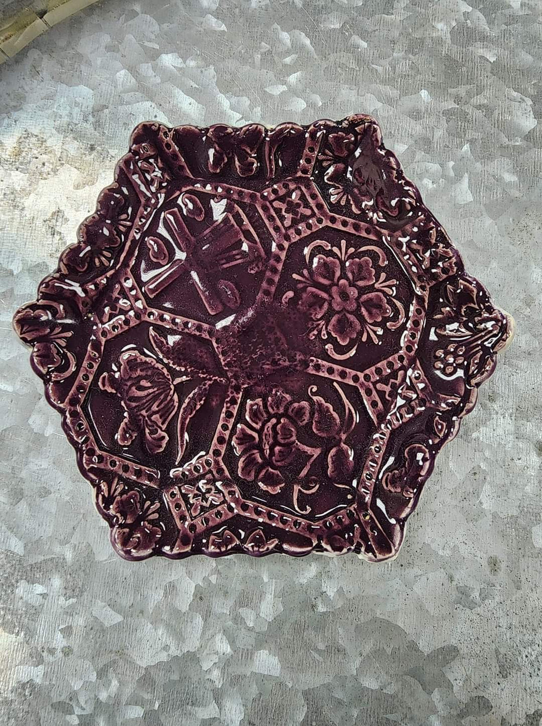 JB's Purple Hexagon Trinket Dish