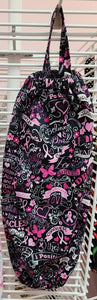 D's Black Breast Cancer Awareness Grocery Bag Holder