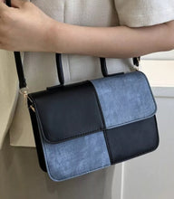 Load image into Gallery viewer, Denim Disruption Crossbody Bag
