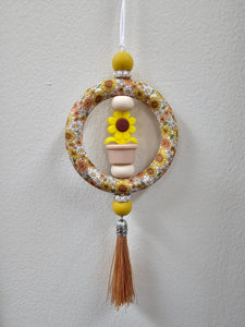 Lenzy's Sunflower Car Charm