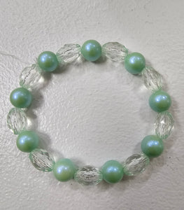 Lenzy's Minty Pearl Bracelet