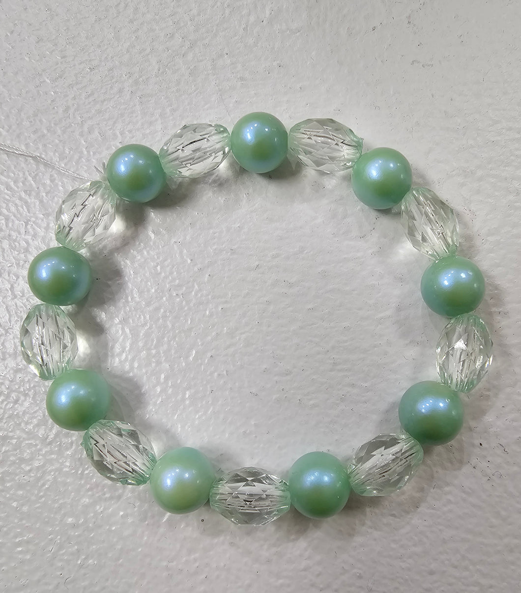 Lenzy's Minty Pearl Bracelet