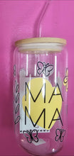 Load image into Gallery viewer, Kelly's "MAMA" Glass Cup - yellow
