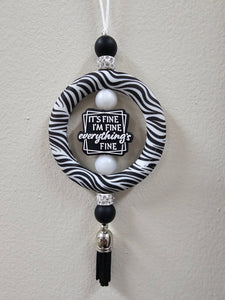 Lenzy's It's Fine Car Charm