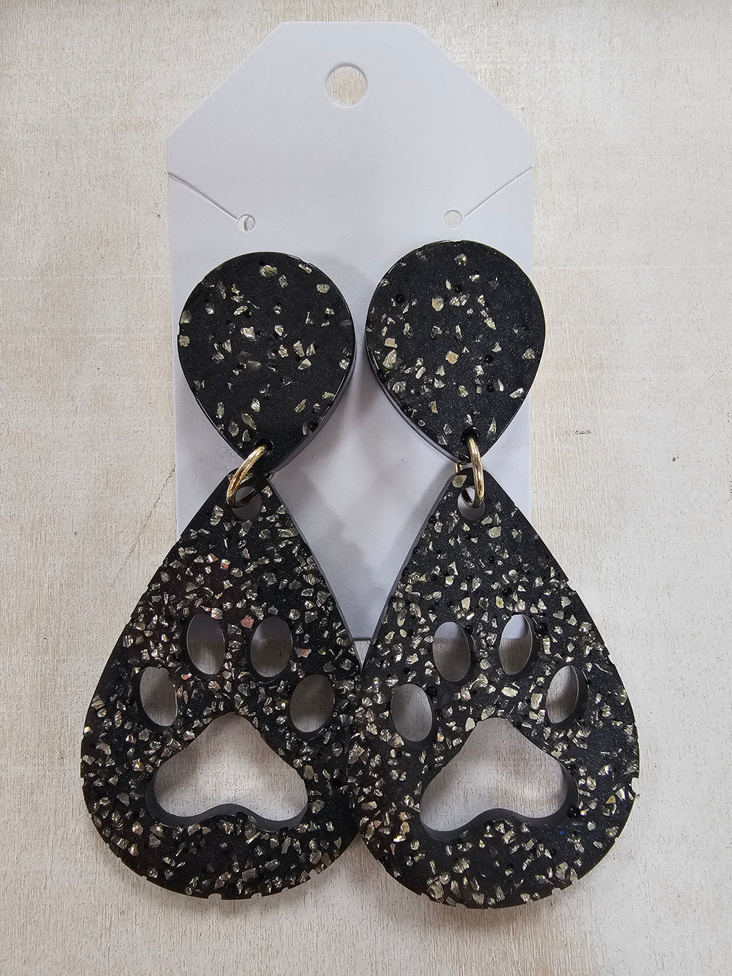 JB's Paw Print Earrings