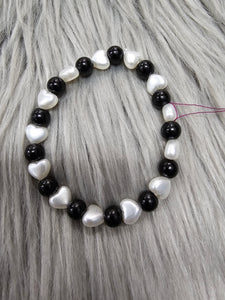 Lenzy's Pearl Hearts Bracelet