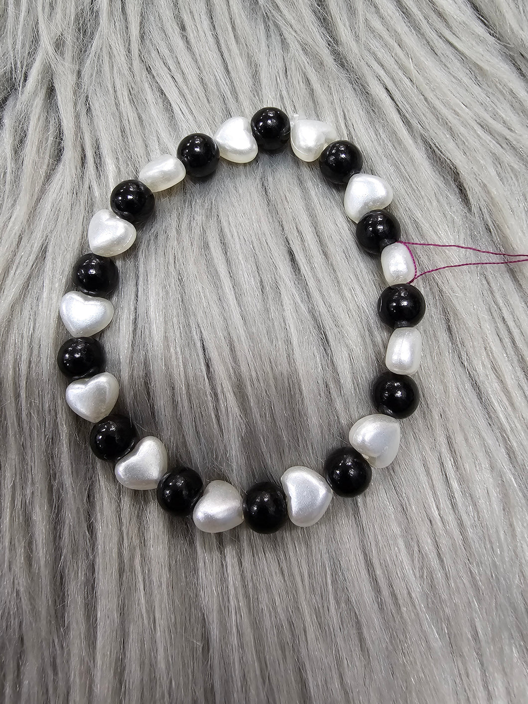 Lenzy's Pearl Hearts Bracelet