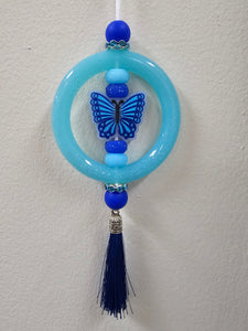 Lenzy's Blue Butterfly Car Charm